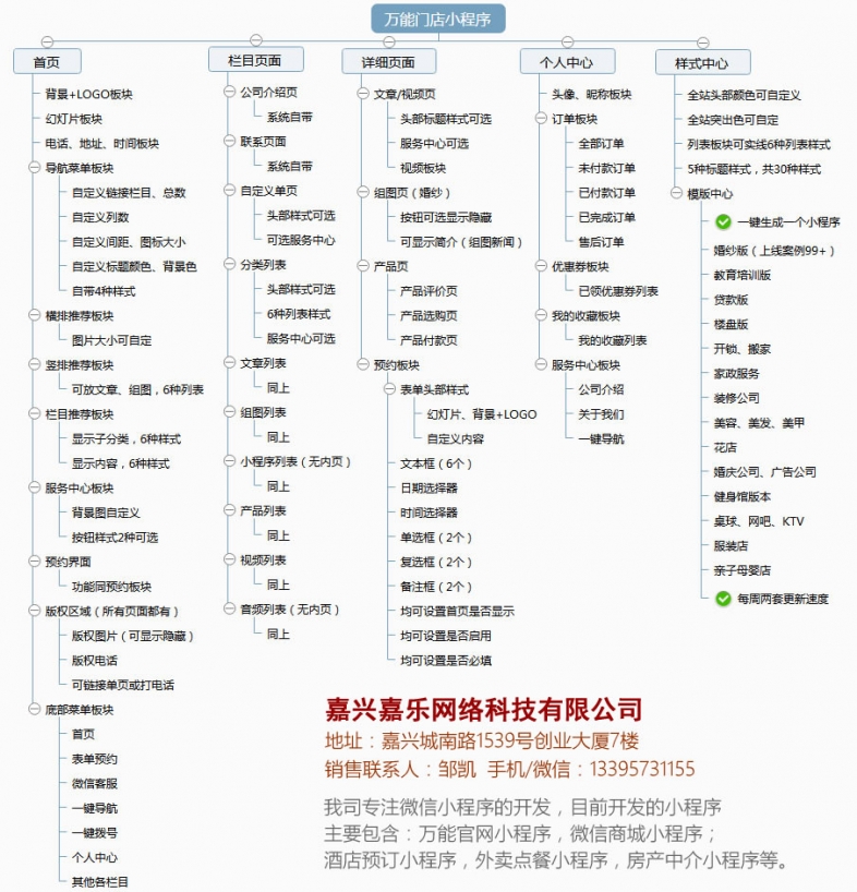 嘉興嘉樂網(wǎng)絡(luò)：萬能官網(wǎng)小程序開發(fā)制作簡介及案例展示